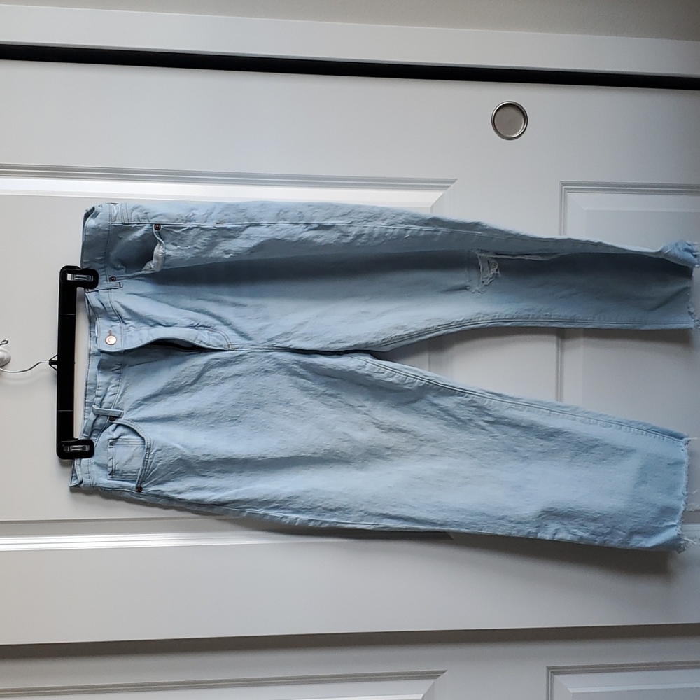 Loft, size 18 Straight Crop Jeans.